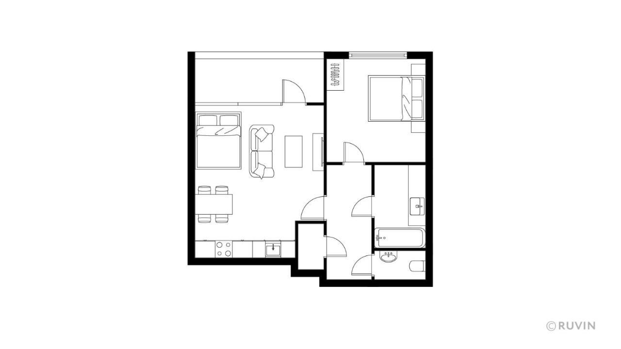 Апартаменти High Rise, Netflix, 2 Min To Main Station Відень Екстер'єр фото